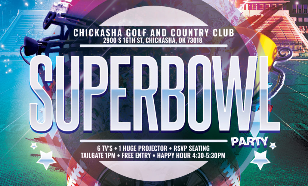 Chickasha Golf and Country Club Superbowl party 2024